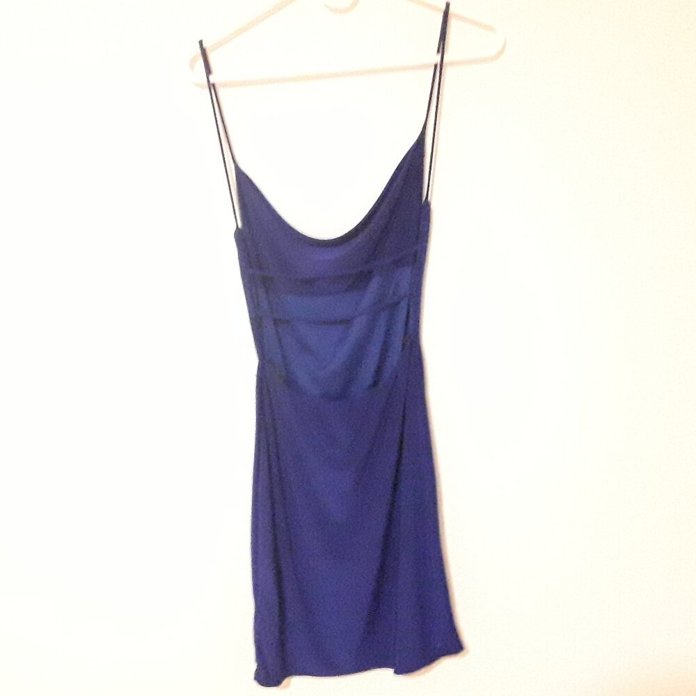 Women's Saints 21 size small dark blue velour dress